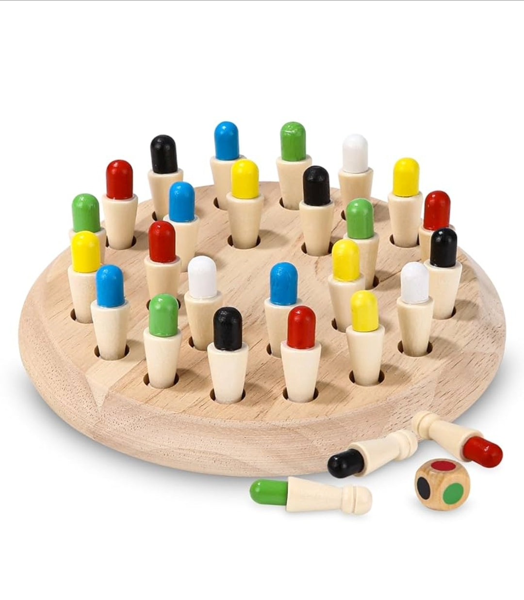 Wooden Memory Match Stick Chess Game Set, Funny Block Board Game Parent-Child Interaction Toy for Boys and Girls Age 3 and Up, Kids
