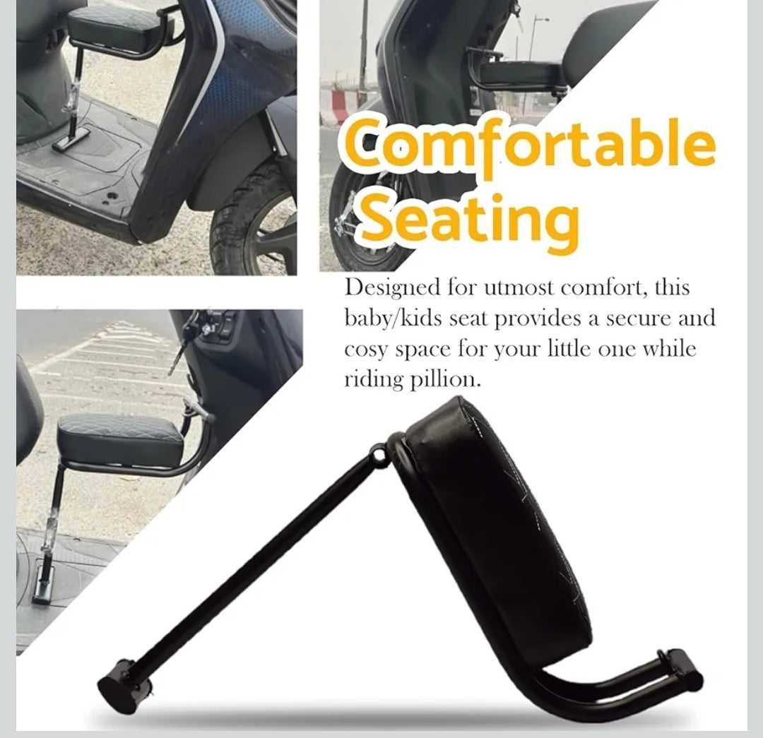 Scooter Front Baby Seat Scooty Child Sitting & Foldable Comfortable for Kids, Baby Seat Compatible for All Scooty Bike Seat for TVS, Hero, Suzuki, Honda Activa 5G, Activa 6G, Jupiter