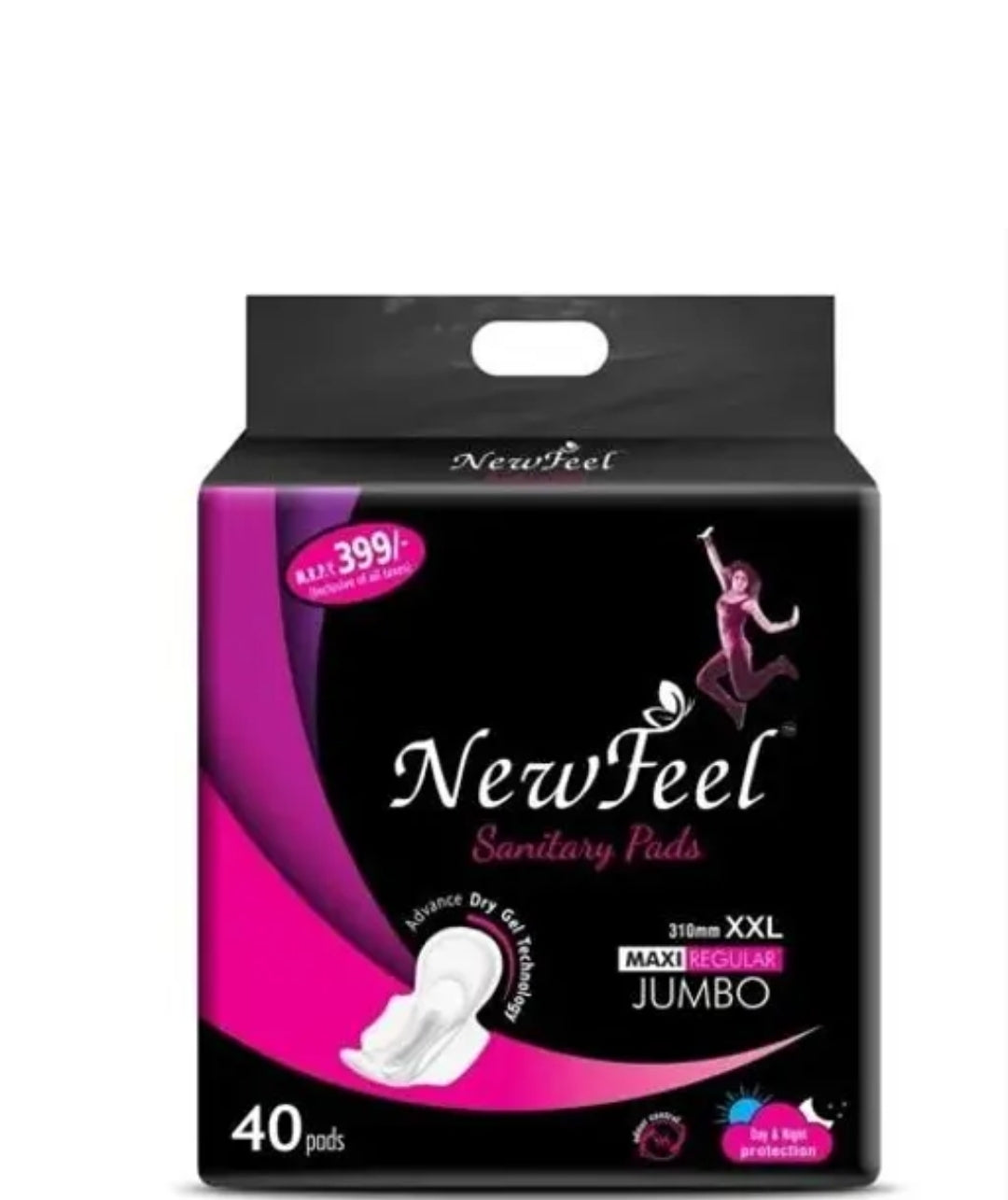 New Feel Sanitary Pad ( Pack of 1)(40 Pcs) / New Feel 40 in 1 Sanitary Pads For Women Daily Needs Use