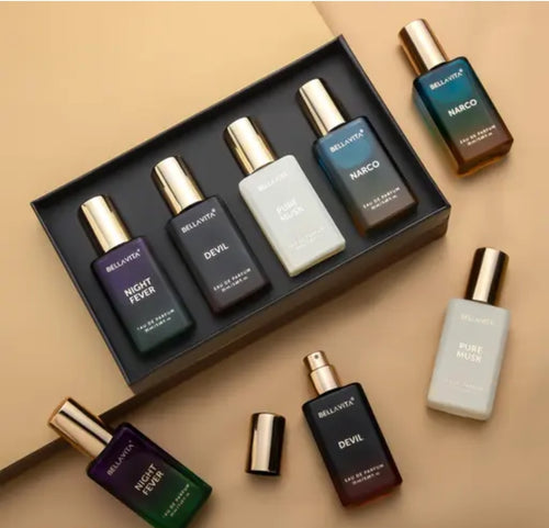 Bella Vita Eau De Perfume Unisex Gift Scents for Men and Women 4x20 ML