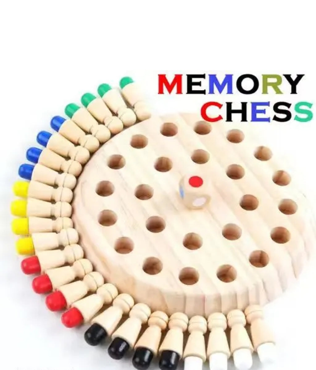 Memory Chess, Wooden Memory Match Stick Chess Game,BLOWEST Colorful Memory Chess,