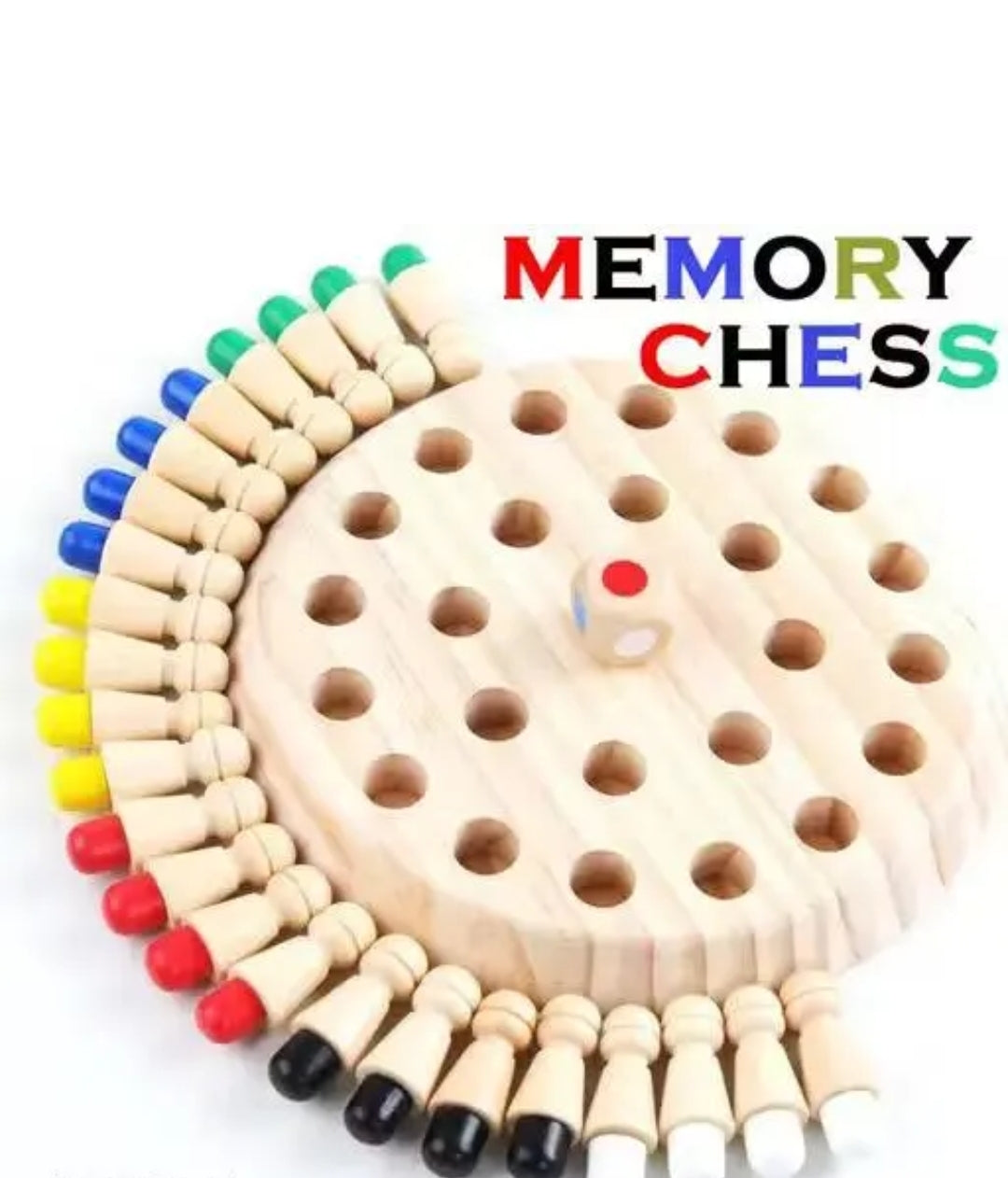 Memory Chess, Wooden Memory Match Stick Chess Game,BLOWEST Colorful Memory Chess,